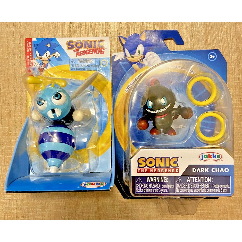 BUZZ BOMBER & DARK‎ CHAO Sonic The Hedgehog 2.5" Action Figures